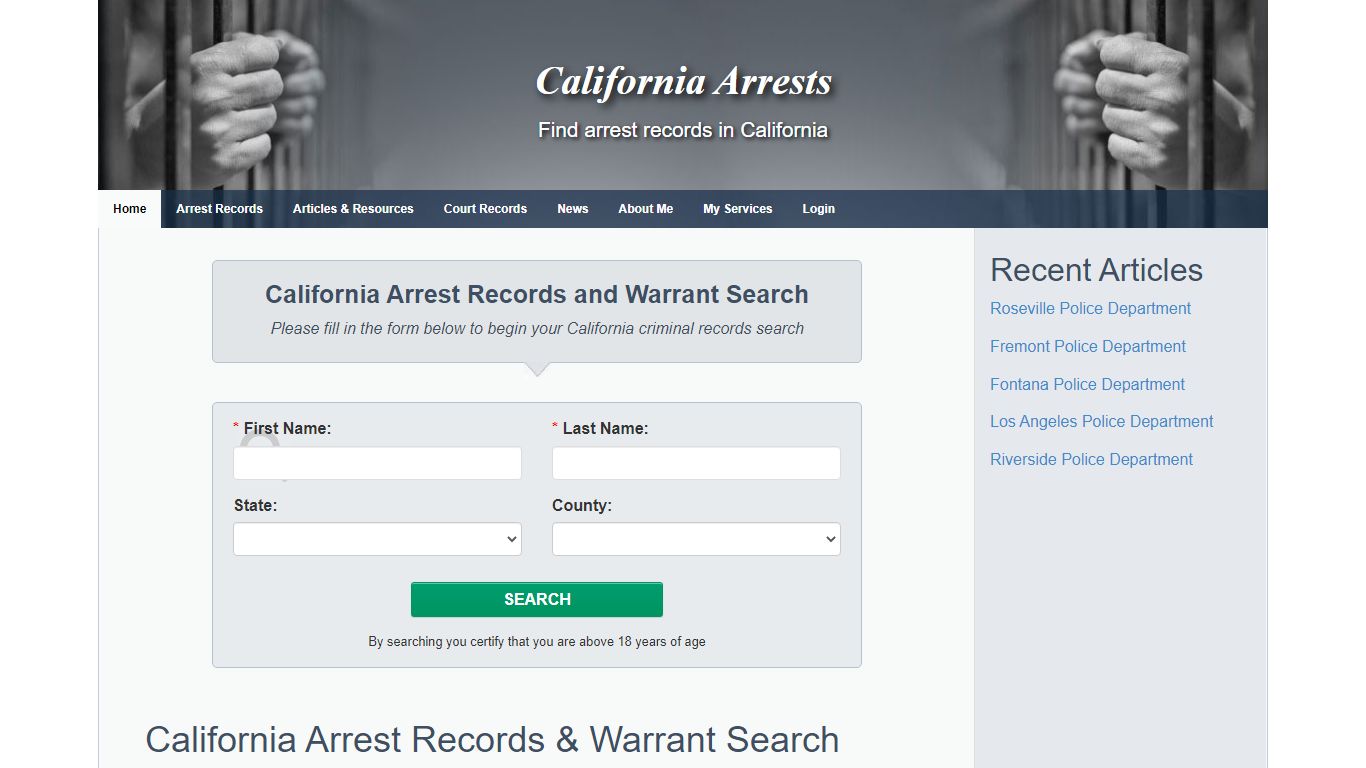 California Arrests